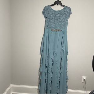 Decode 1.8 Blue Long Dress. Size 8, worn once!!